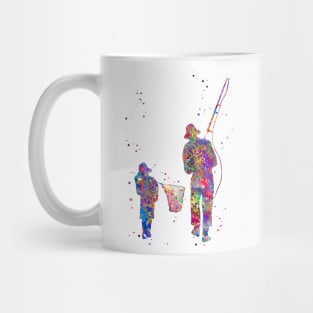 Father and son fishing Mug